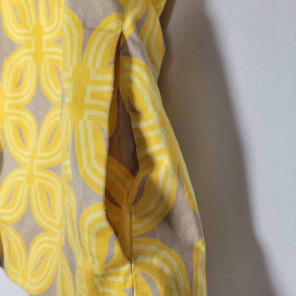 Coldwater Creek Women's La Playa Yellow Floral Short Sleeve Jacket Size 16 - Picture 7 of 16